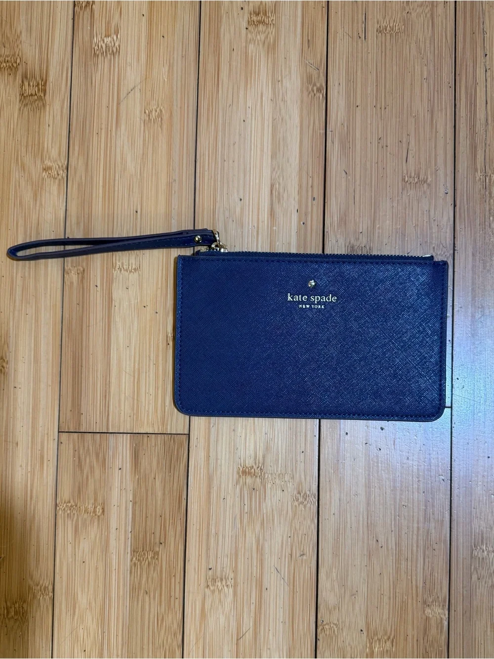 NWOT Kate Spade Navy Blue Wristlet OS